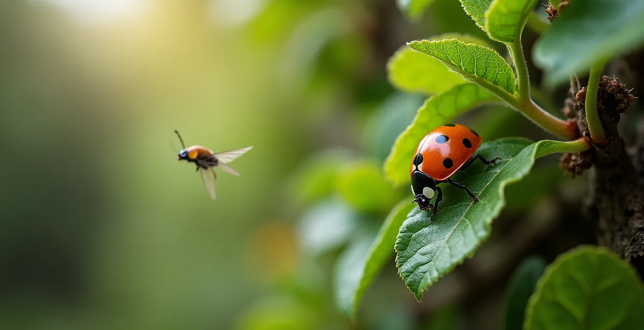 Siepe multilivello con insetti utili e fiori diversi per la biodiversità